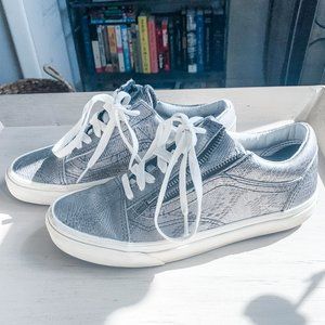 Silver side-zip VANS